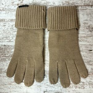 ALLSAINTS HALF CARDIGAN KNIT GLOVES WOMENS OS KHAKI BEIGE